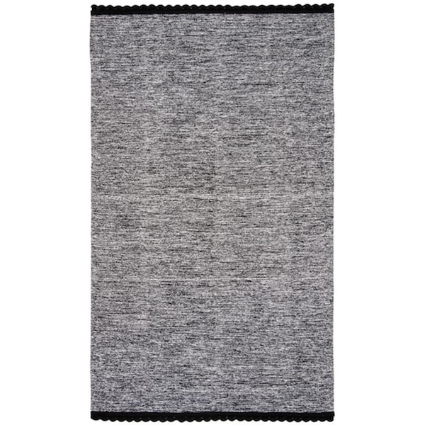 Safavieh 5 x 8 ft. Medium Rectangle Montauk Hand Woven Rug, Black MTK615A-5 - main